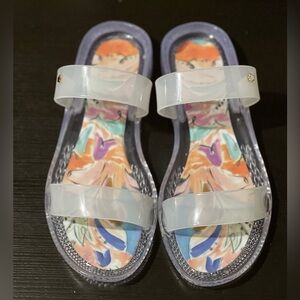 Ted Baker – JULEEY Bolt On Two Strap Jelly Sandals | Emerald-Size:38